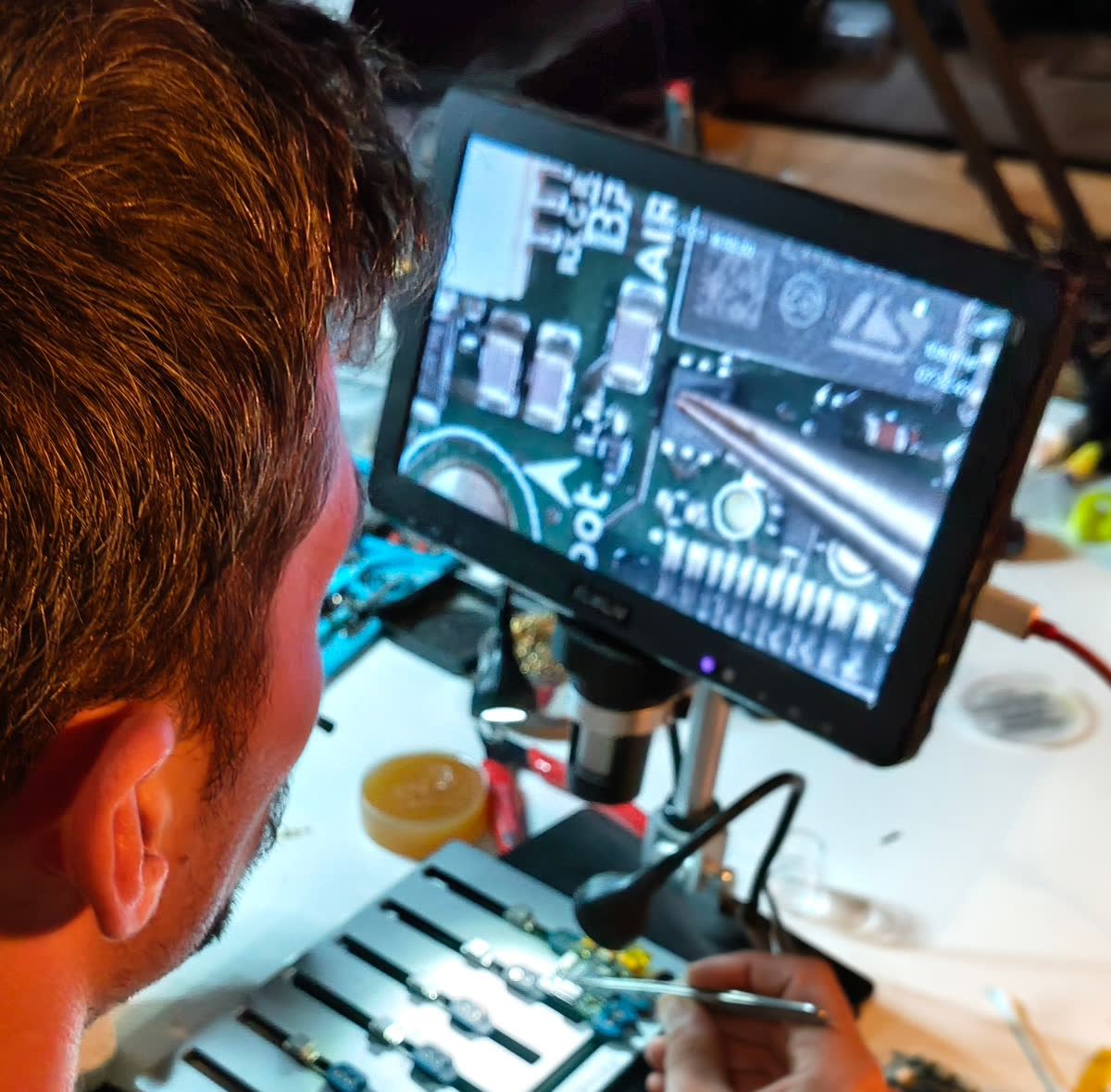 Rework microscope station at the EUnify bench